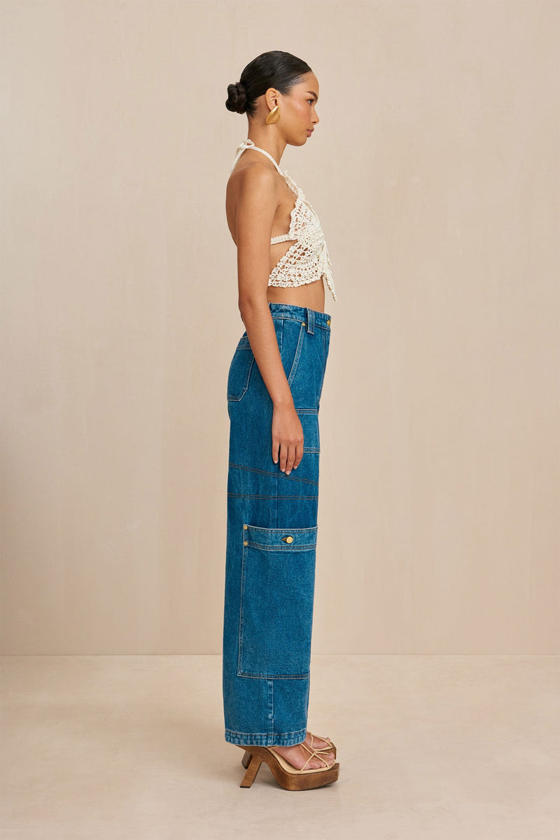 DARLENA CROCHET TOP - OFF WHITE