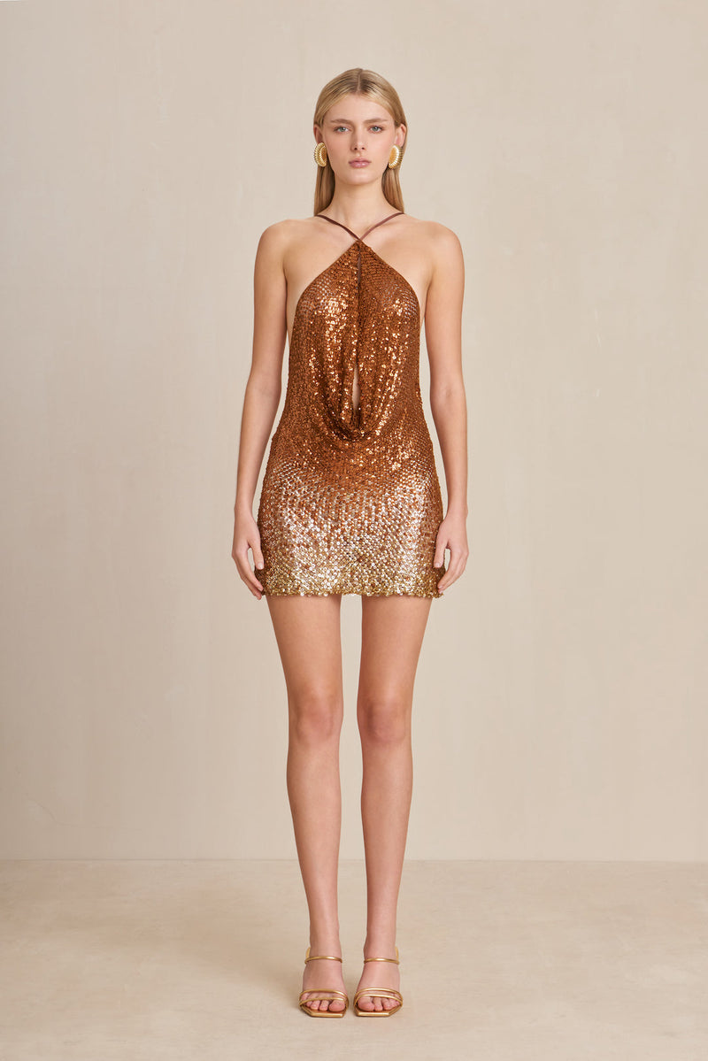 ROSITA DRESS - AFFOGATO OMBRE