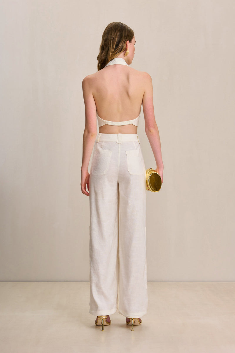 WYNN PANT - OFF WHITE LINEN