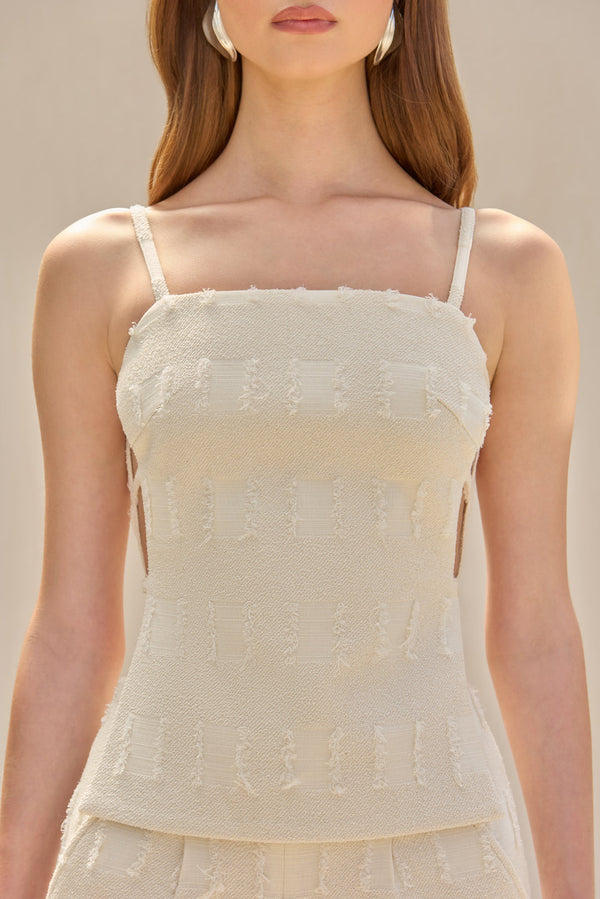 SIMONE TOP - OFF WHITE MULTI