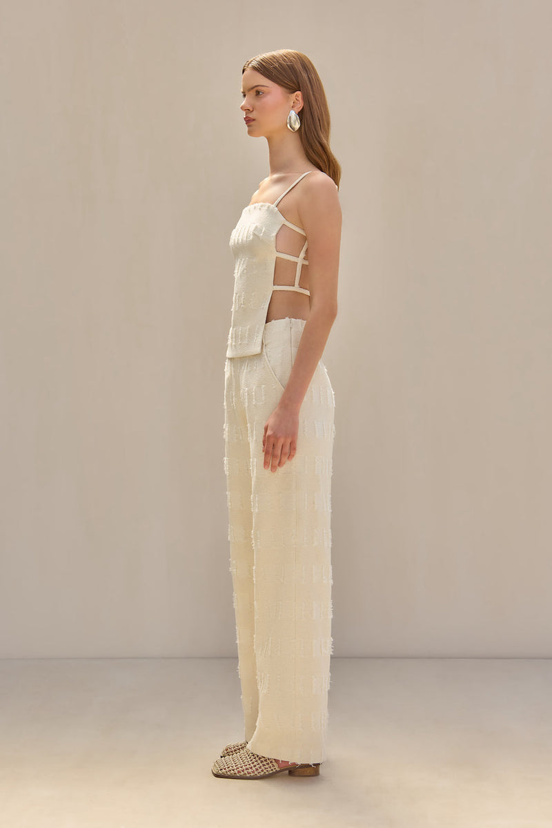 SIMONE TOP - OFF WHITE MULTI