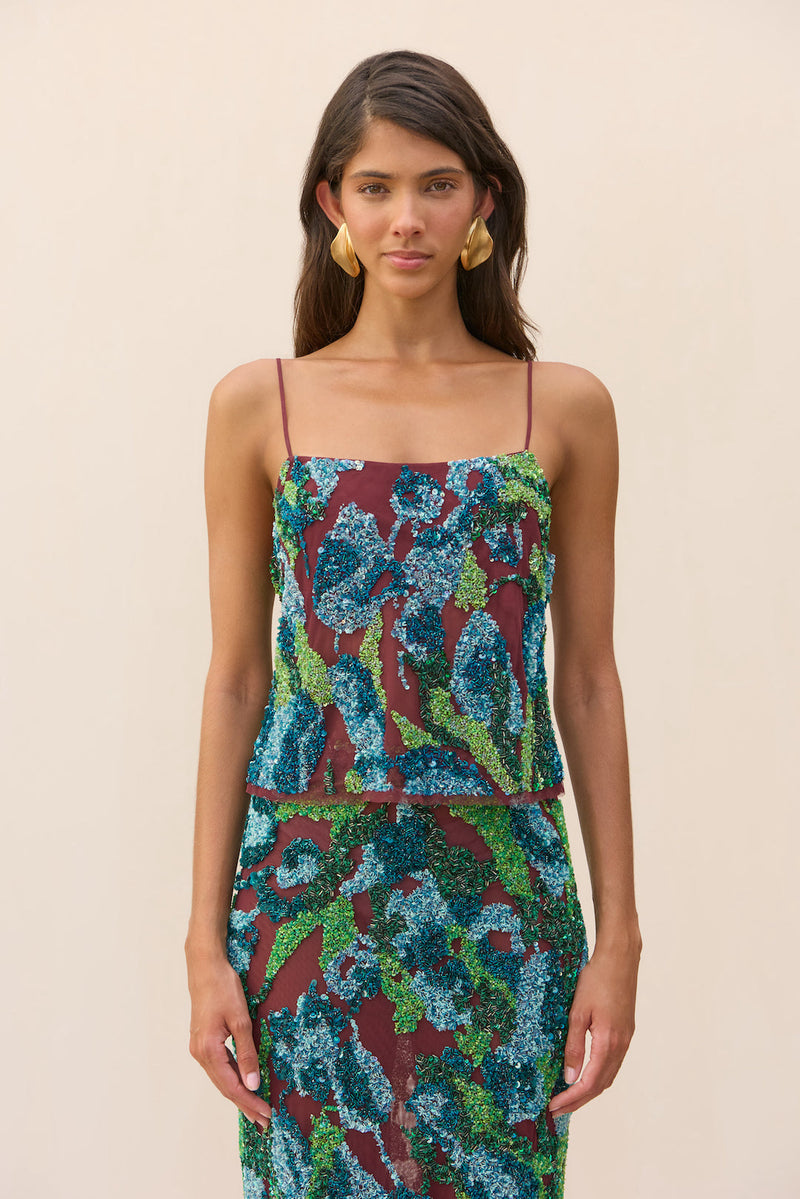 MAISON TOP - TULIP PRINT