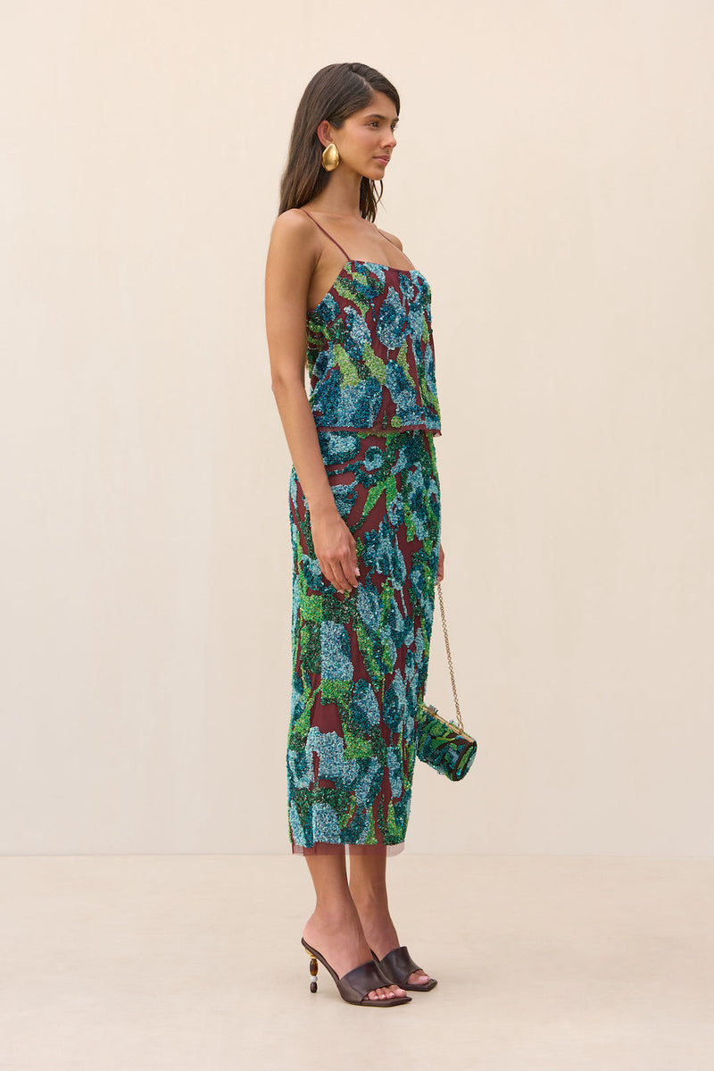 MAISON TOP - TULIP PRINT