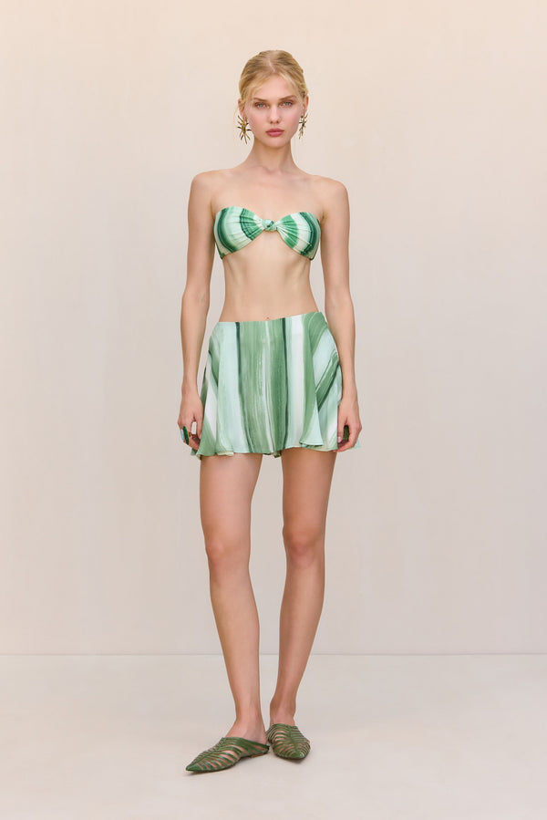 ATARA SHORT - CALLA LILY PAINTED STRIPE
