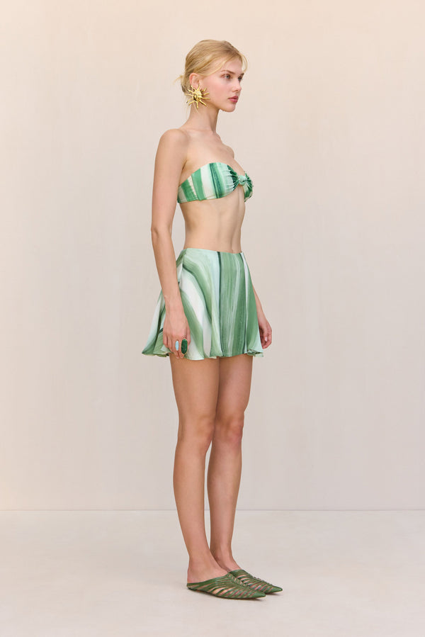 ATARA SHORT - CALLA LILY PAINTED STRIPE