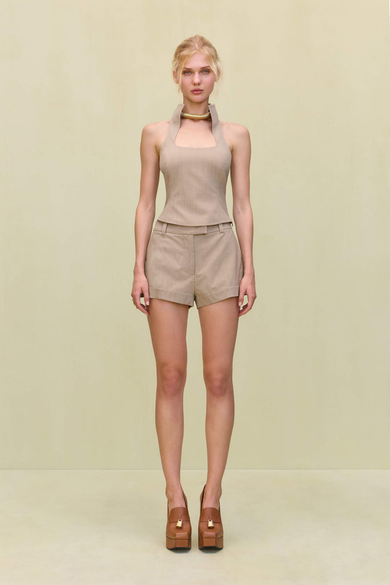DULCIE TOP - BEIGE