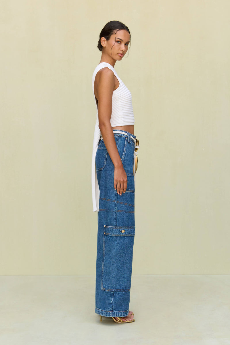 FELICIA KNIT TOP - OFF WHITE