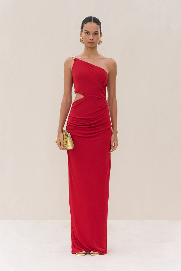COBIE GOWN - MERLOT