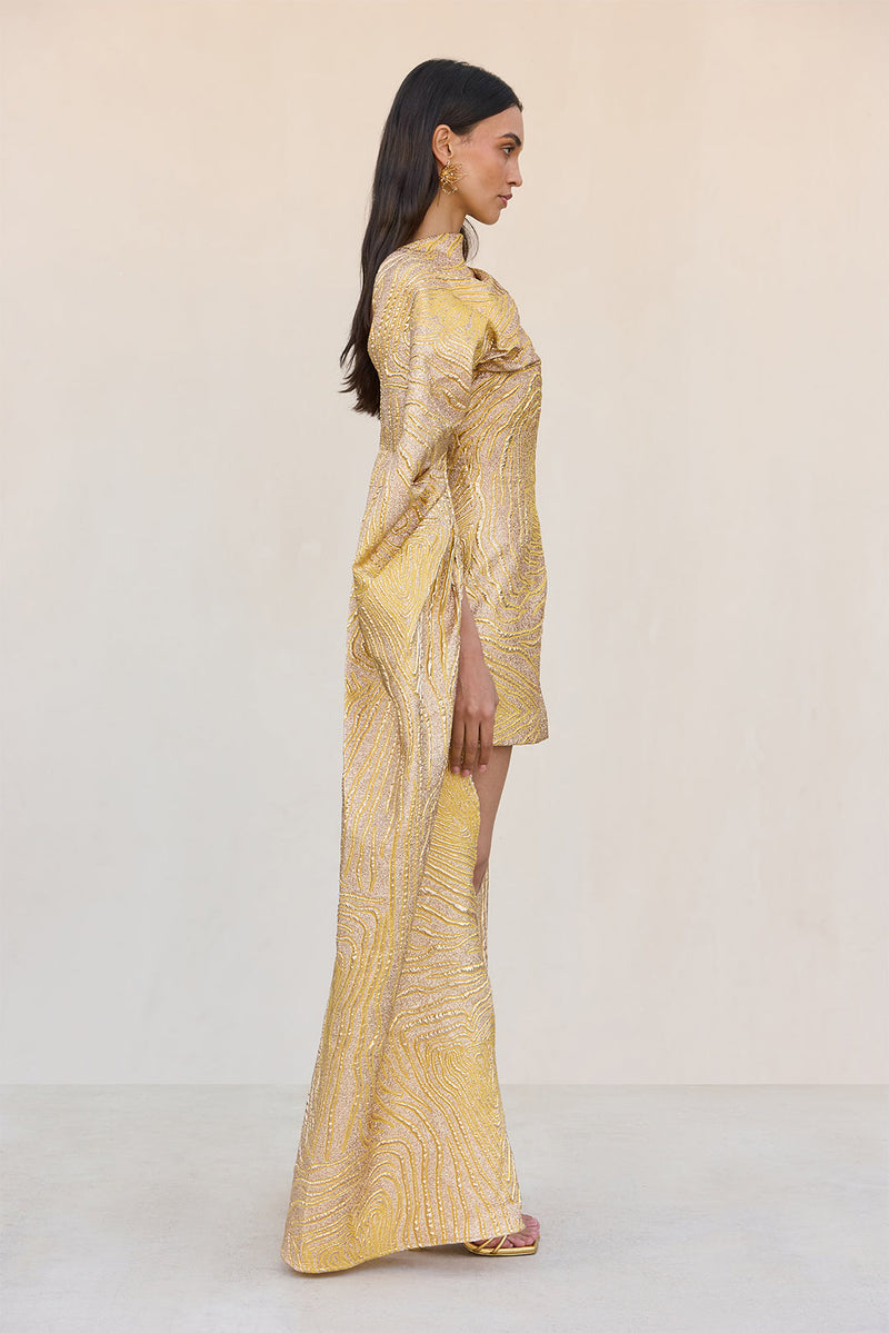 BRANDY DRESS - GOLD MULTI