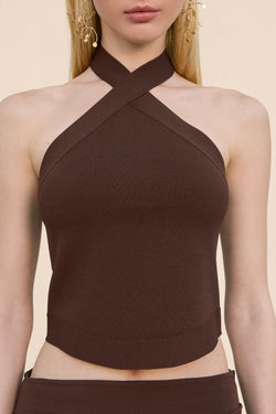 LOUISA KNIT TOP - JAVA