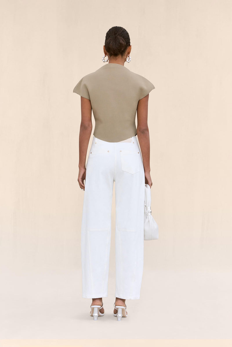 VIRGINIANA KNIT TOP - NUTMEG