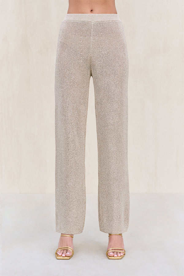 LAWENA KNIT PANT - BEACH