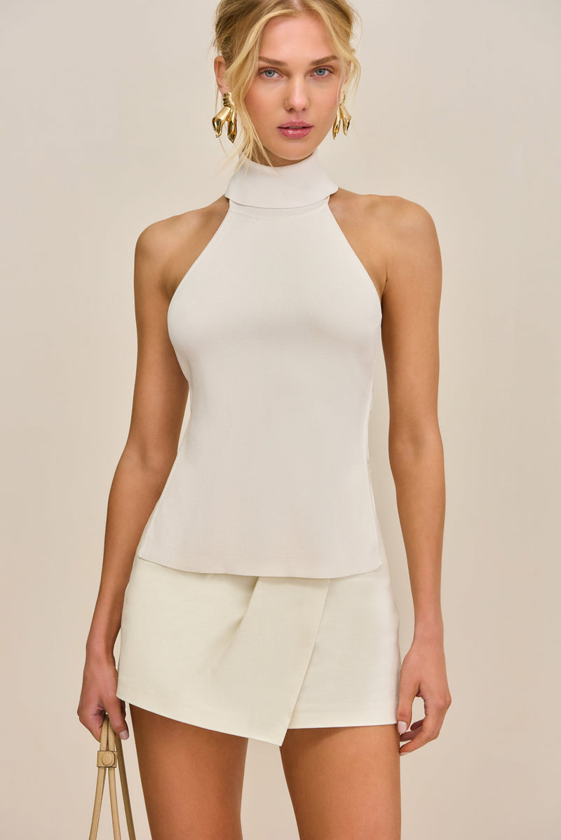 WAKE KNIT TOP - OFF WHITE