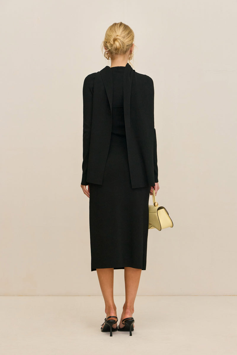 ONIA KNIT CARDIGAN - BLACK