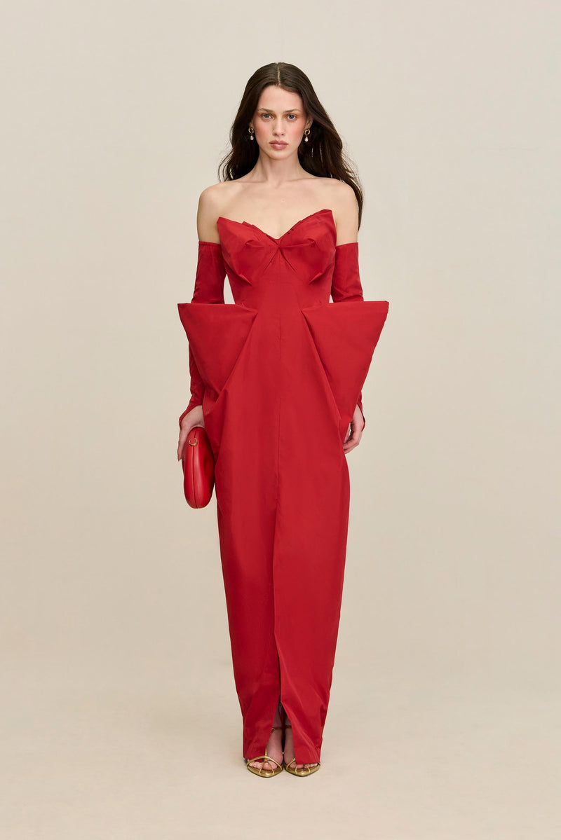 GEMMA GOWN - GARNET