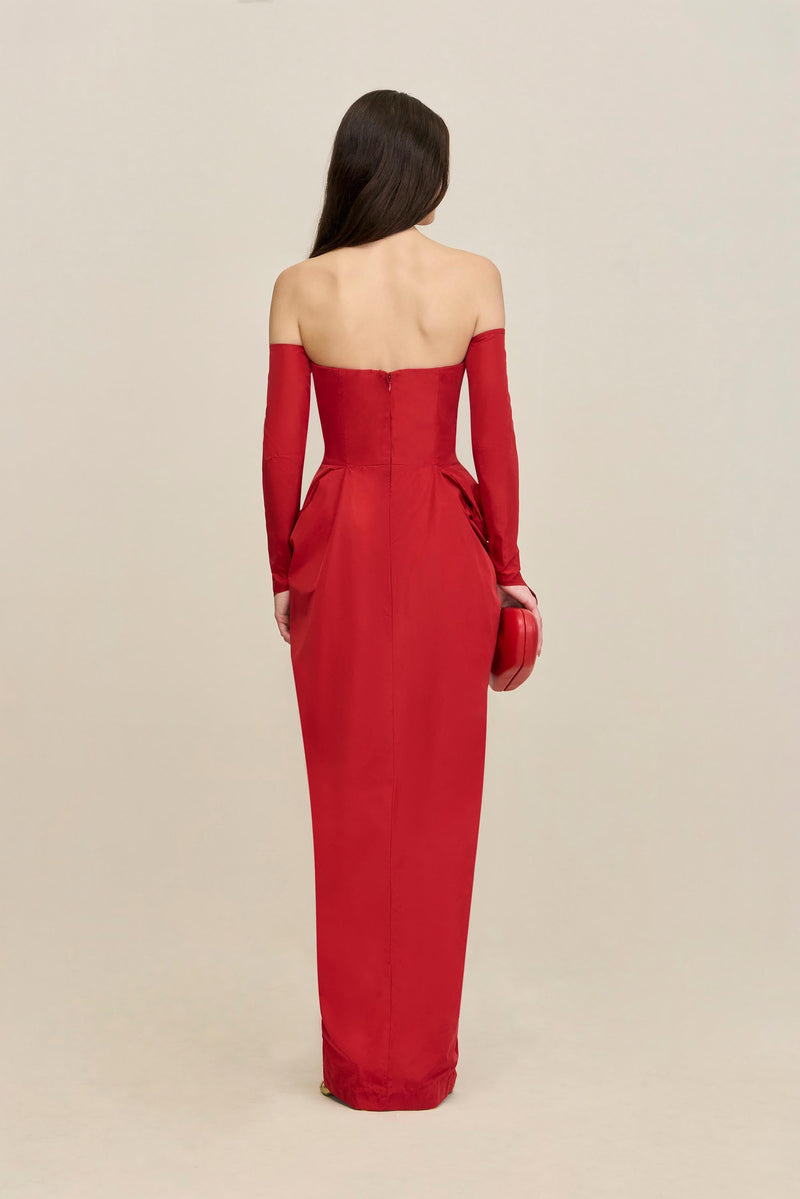 GEMMA GOWN - GARNET