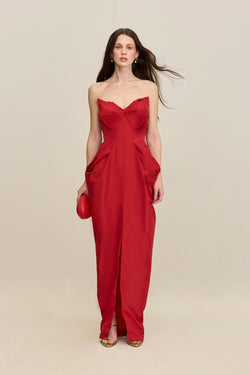 GEMMA GOWN - GARNET