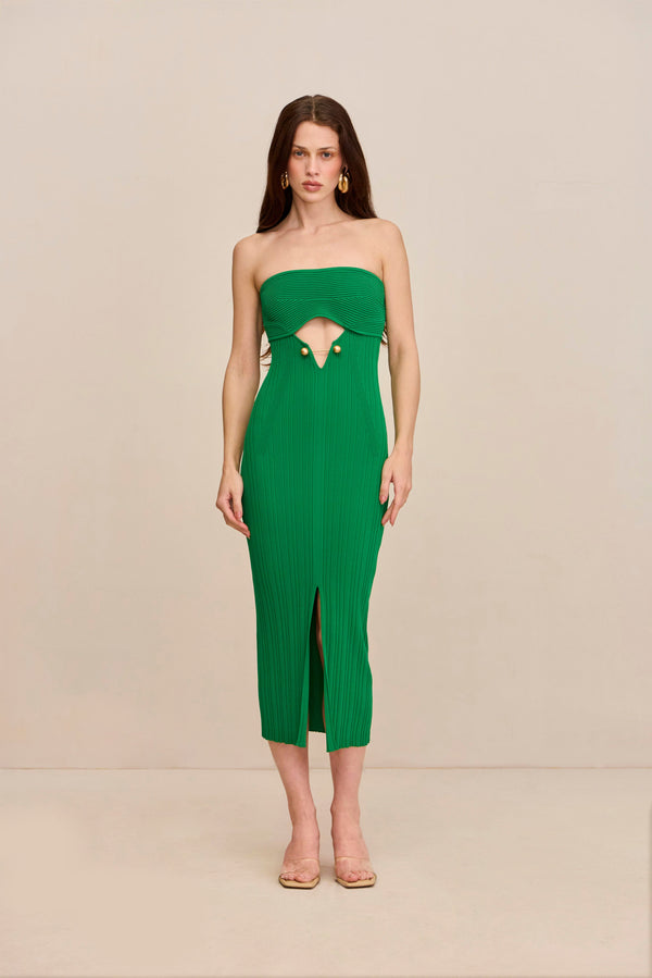 CHRISTY KNIT DRESS - MALACHITE