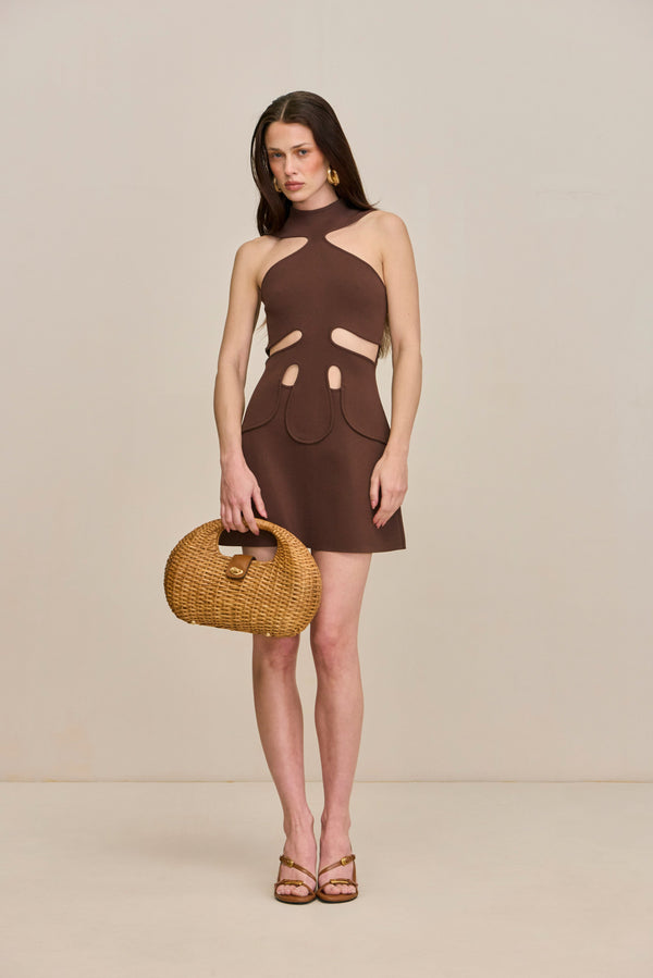 LILLIE KNIT DRESS - JAVA