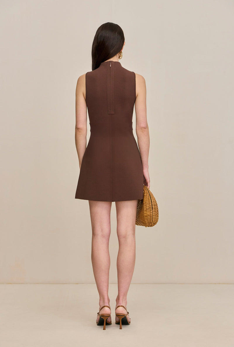 LILLIE KNIT DRESS - JAVA
