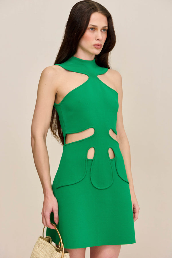 LILLIE KNIT DRESS - MALACHITE