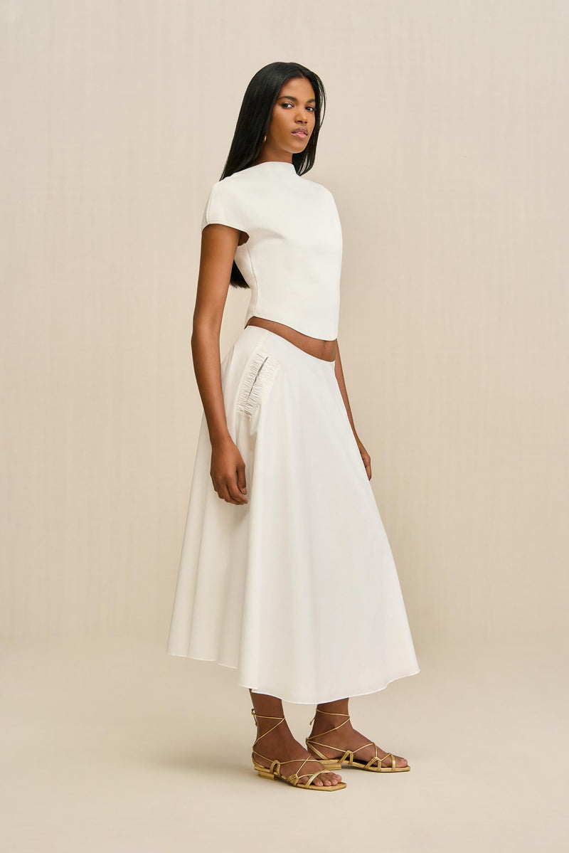 ELY SKIRT - OFF WHITE