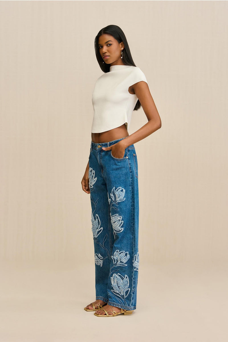 VIRGINIANA KNIT TOP - OFF WHITE