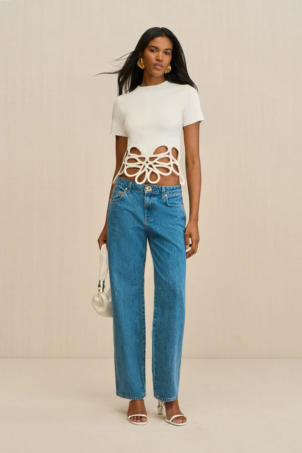 ERES KNIT TOP - OFF WHITE