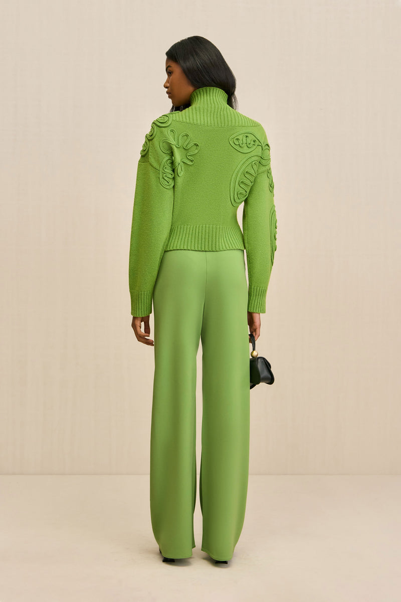DEVA KNIT SWEATER - PISTACHIO
