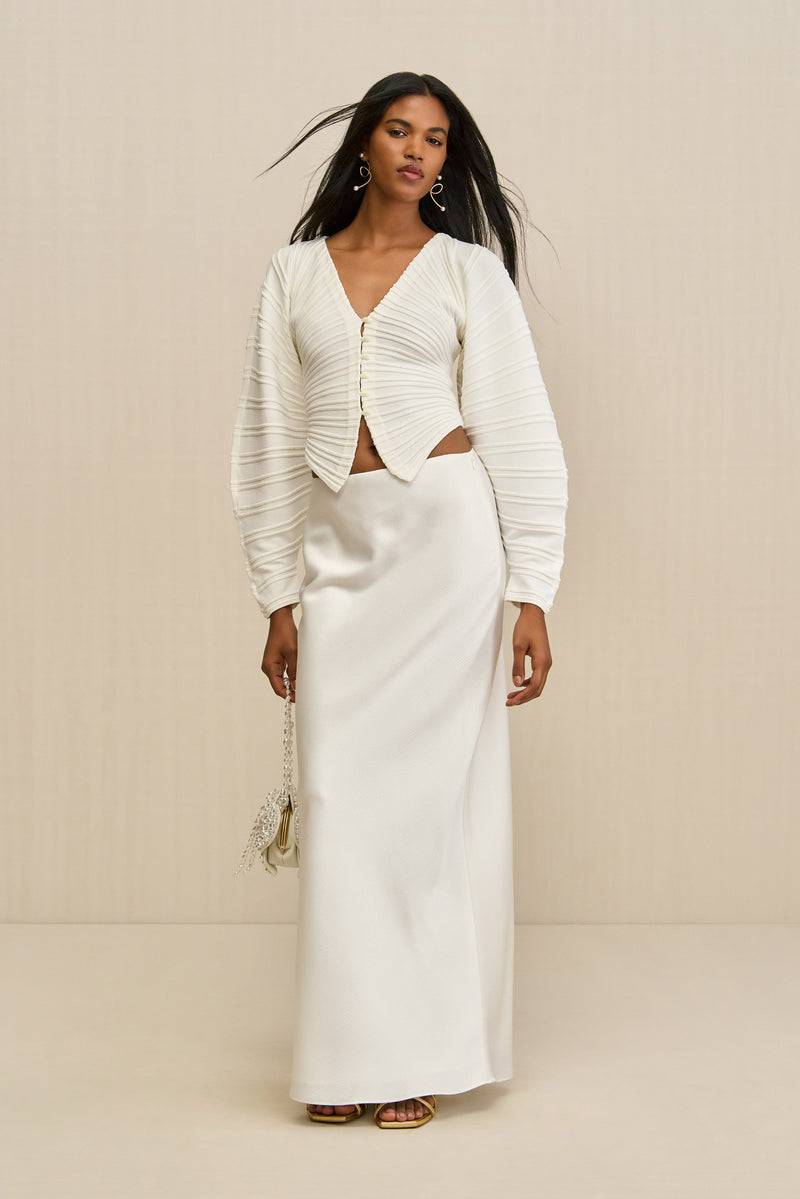 BLAIR KNIT CARDIGAN - OFF WHITE