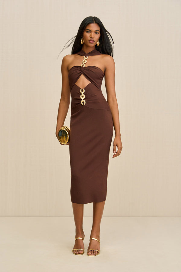 CRISTOS KNIT DRESS - JAVA
