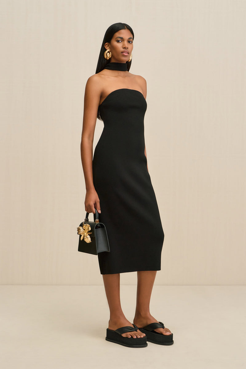 ERIKA KNIT DRESS - BLACK