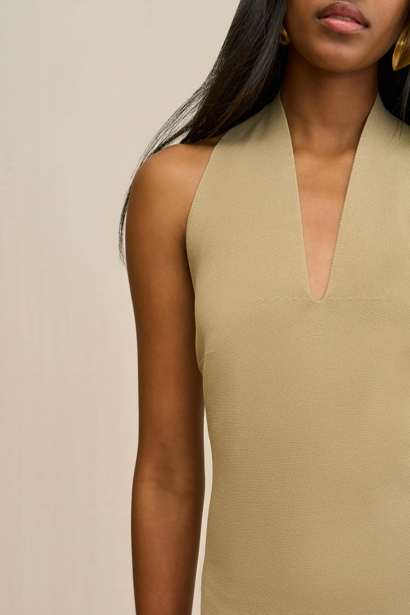 CAIA KNIT DRESS - NUTMEG