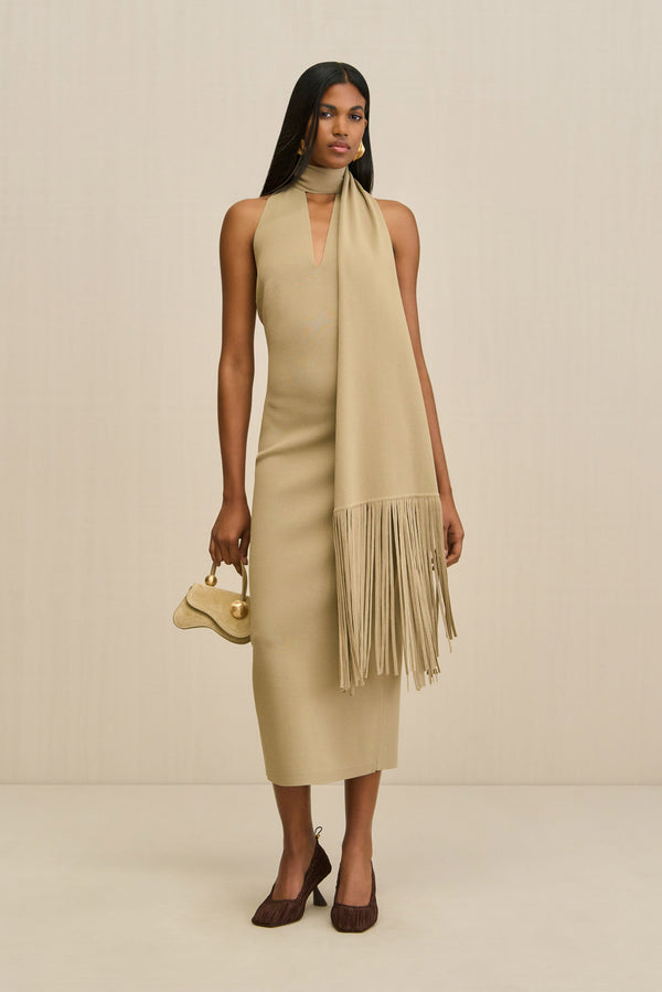 CAIA KNIT DRESS - NUTMEG