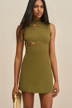 DIMETRIA KNIT DRESS - SERPENT