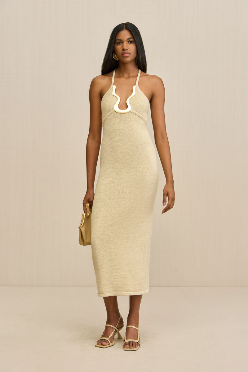 VALMA KNIT DRESS - BEACH
