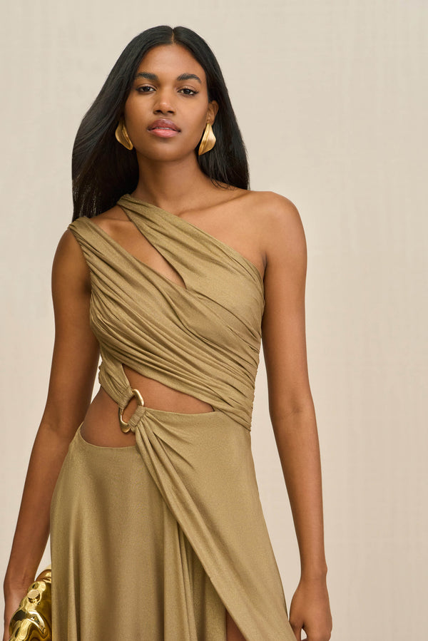 ZAN GOWN - GOLD FOIL