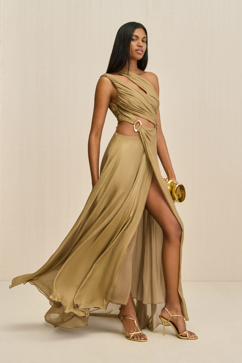 ZAN GOWN - GOLD FOIL