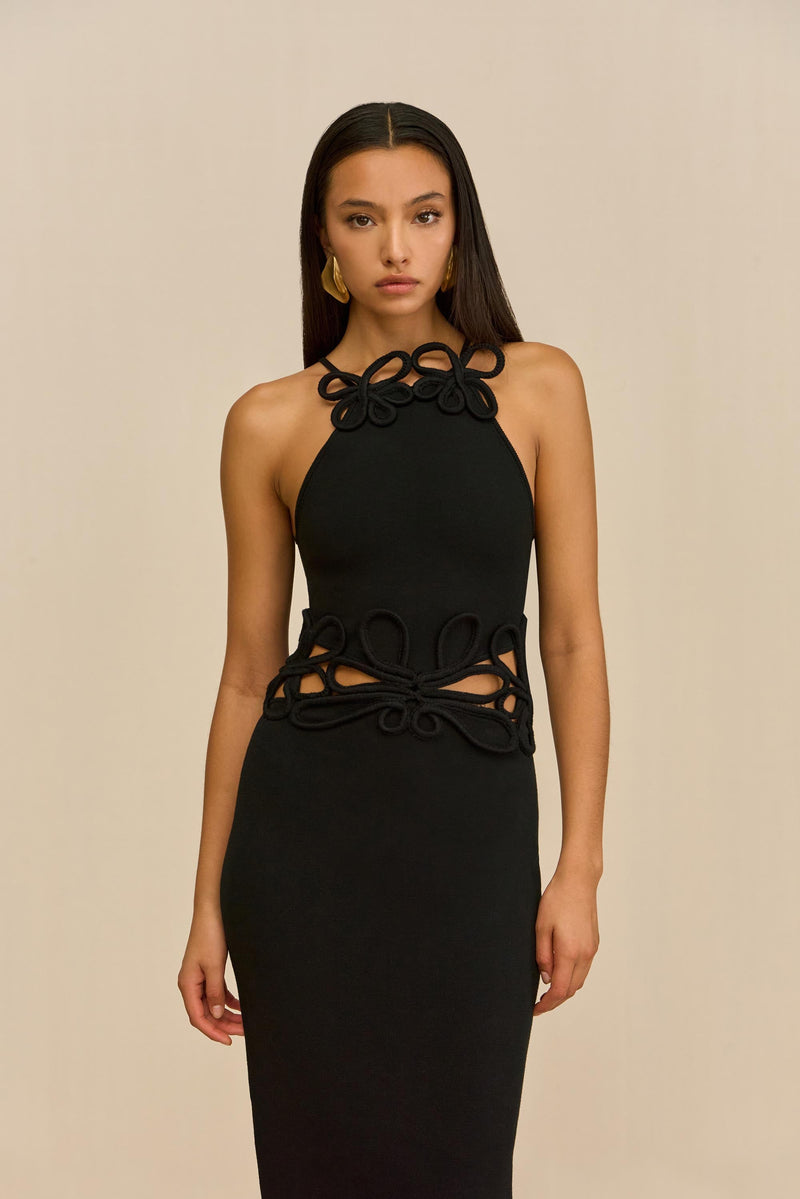 JENA KNIT DRESS - BLACK
