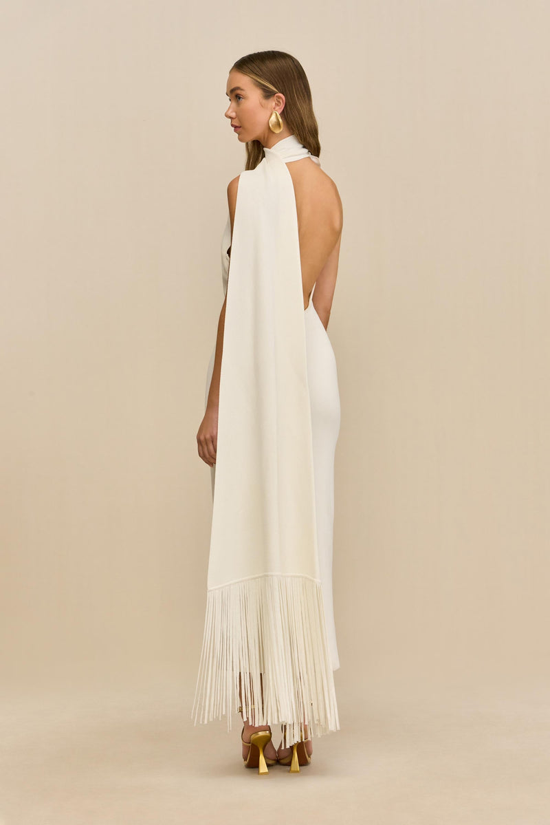 CAIA KNIT DRESS - OFF WHITE