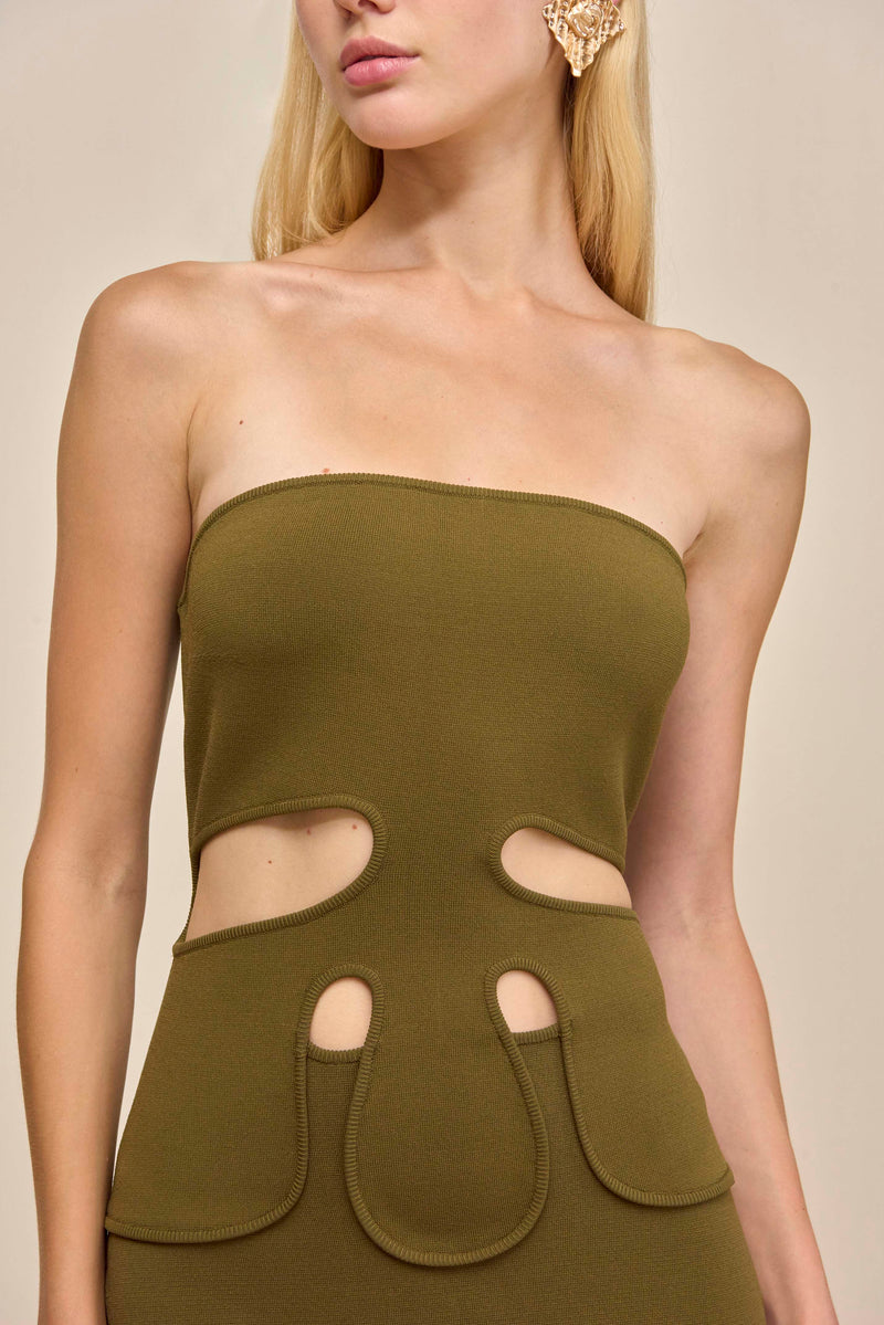 BRUNELO KNIT DRESS - ROSEMARY