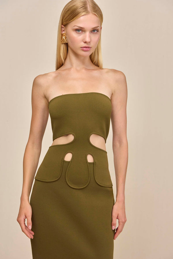 BRUNELO KNIT DRESS - ROSEMARY