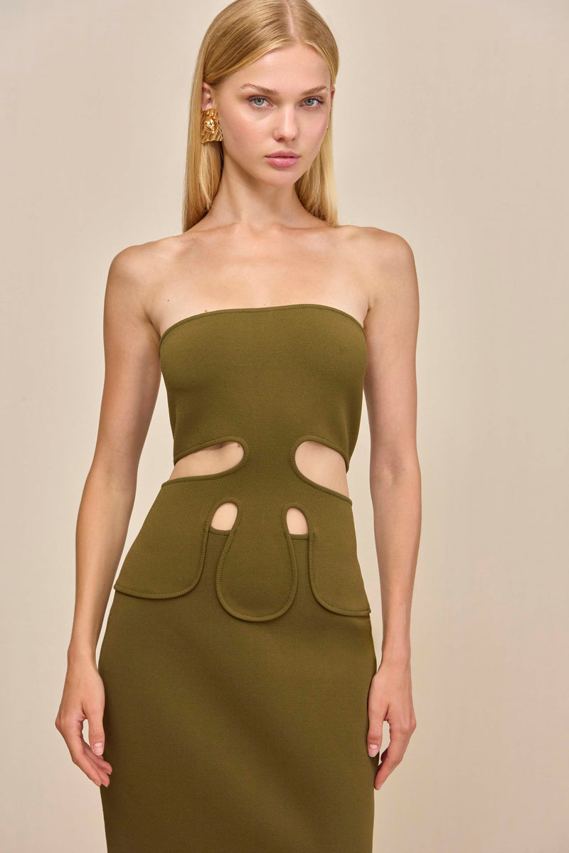 BRUNELO KNIT DRESS - ROSEMARY