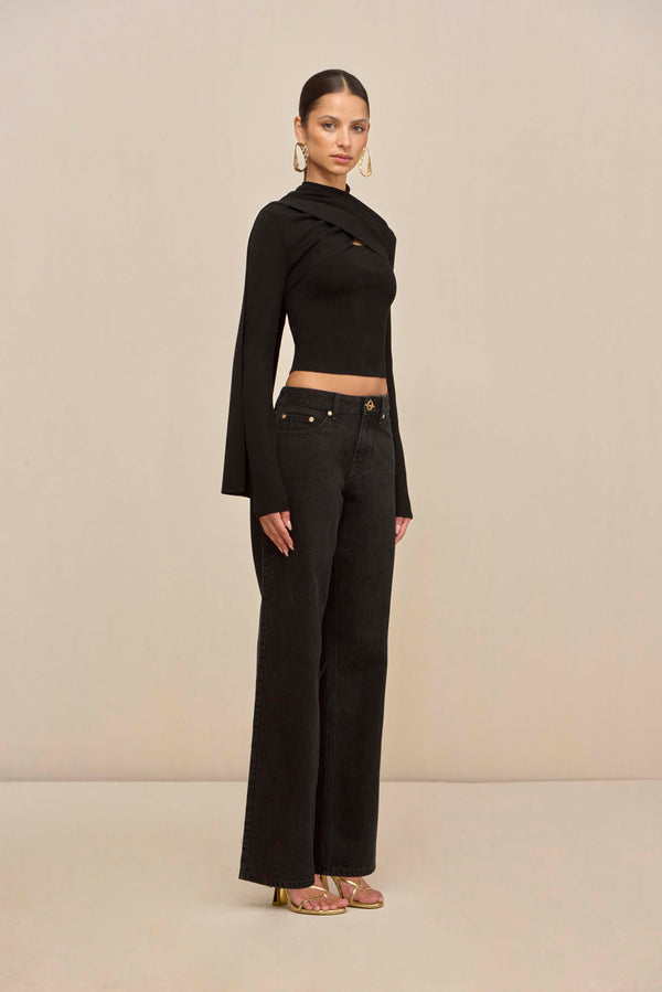 ONIA KNIT CARDIGAN - BLACK