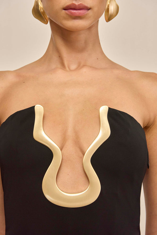 ABRIL GOWN - BLACK