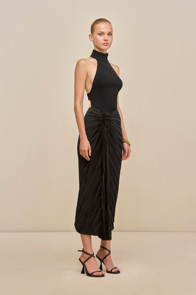 WAKE KNIT TOP - BLACK
