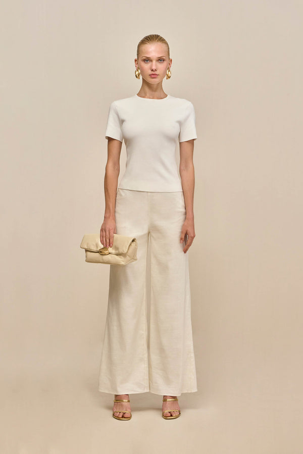MILIOS KNIT TOP - OFF WHITE