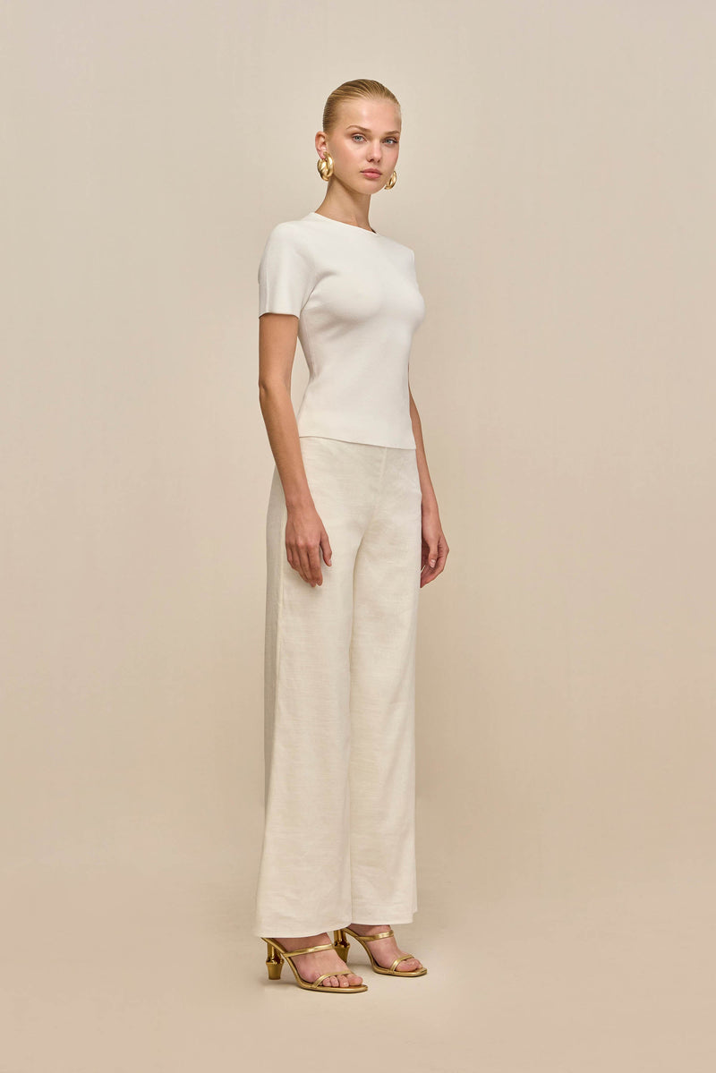 MILIOS KNIT TOP - OFF WHITE