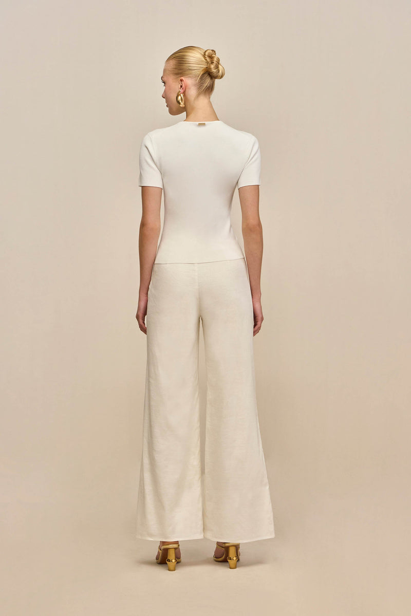 MILIOS KNIT TOP - OFF WHITE