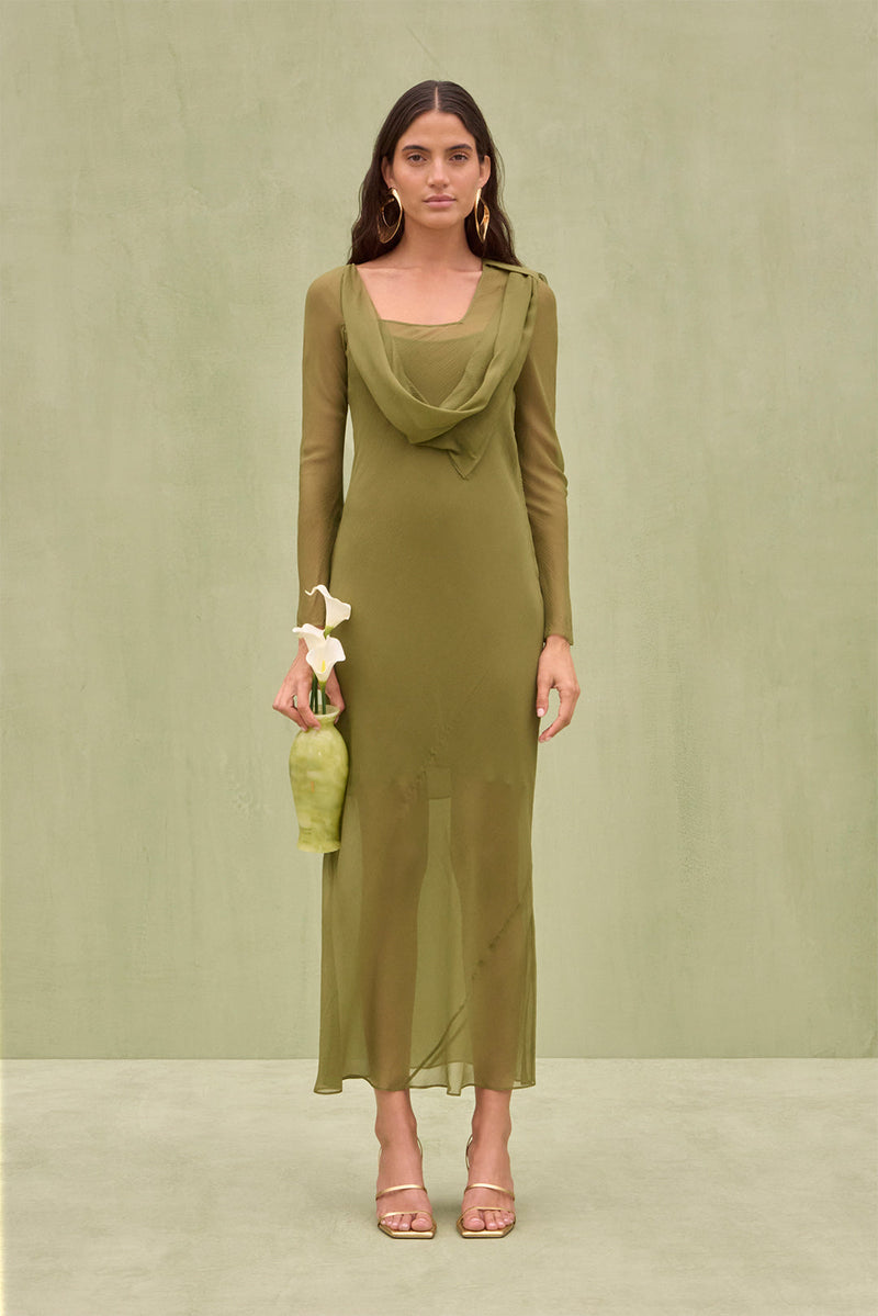 ELINE DRESS - CEDAR